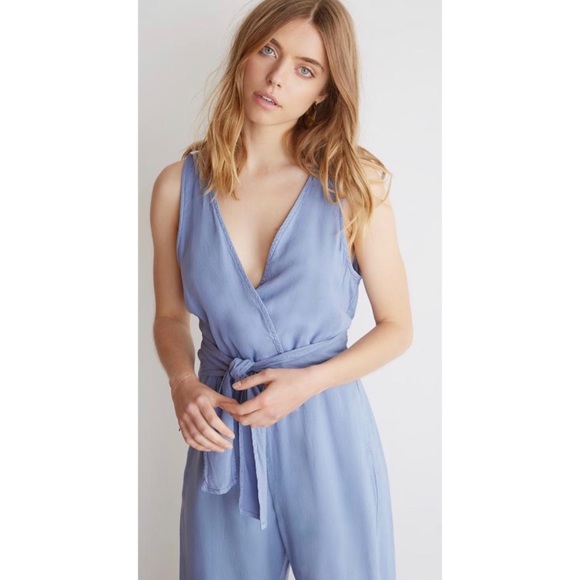 ❎SOLD Cloth & Stone Wide Leg Jumpsuit Wrap Breezy - Picture 3 of 15